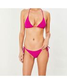 Maillot de bain 2 pièces triangles souples Solidos rose