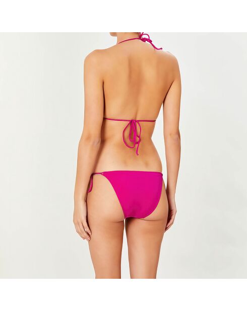Maillot de bain 2 pièces triangles souples Solidos rose