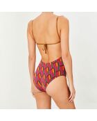Maillot de bain 1 pièce Clave rose/orange