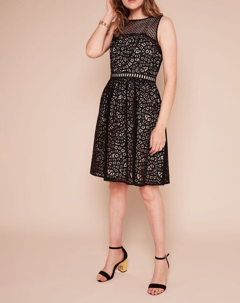 Robe Dico patineuse texturée noire