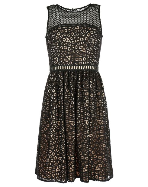 Robe Dico patineuse texturée noire