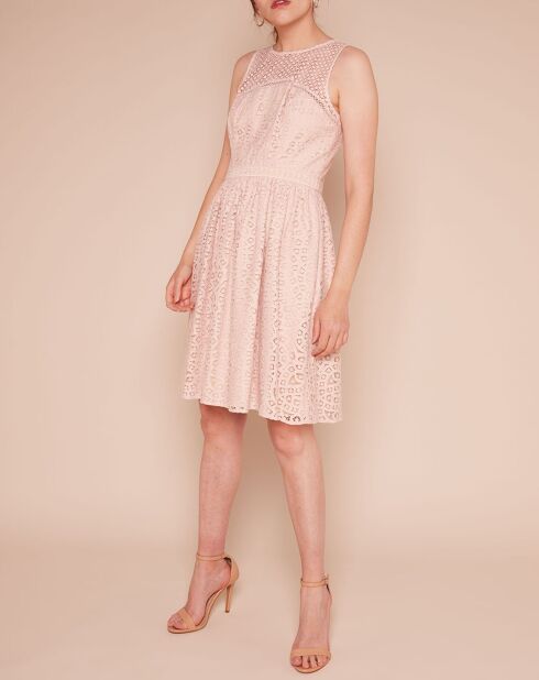 Robe Dico patineuse texturée rose