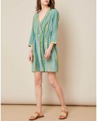 Robe Haiti imprimée menthe