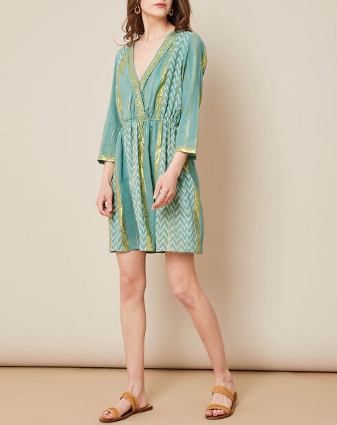 Robe Haiti imprimée menthe