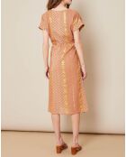 Robe Hayley imprimée terracotta