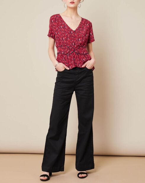 Top Topanga imprimé rouge