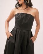 Robe Andrea bustier unie noire