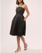 Robe Andrea bustier unie noire