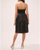 Robe Andrea bustier unie noire