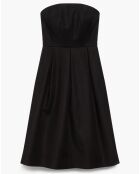 Robe Andrea bustier unie noire