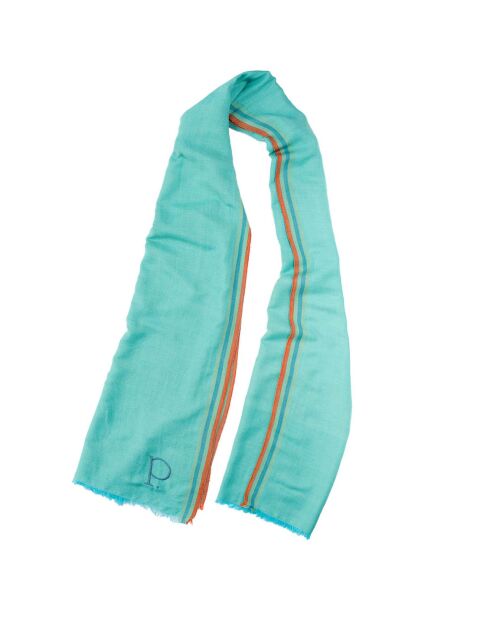 Stola Jazzy Azur/Lagoon aus Baumwolle - 70x210 cm