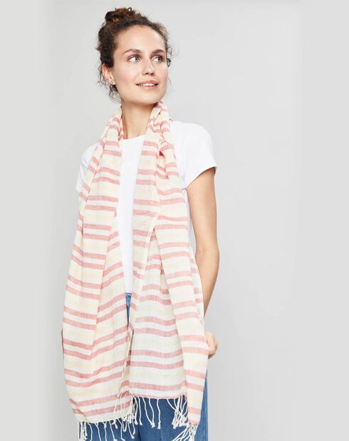 Étole Massimo rouge - 70x180 cm