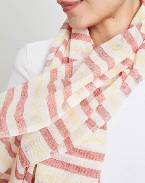 Étole Massimo rouge - 70x180 cm