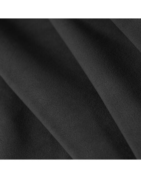 Canapé panoramique velvet bali 7 places gris foncé - 383x185x75 cm