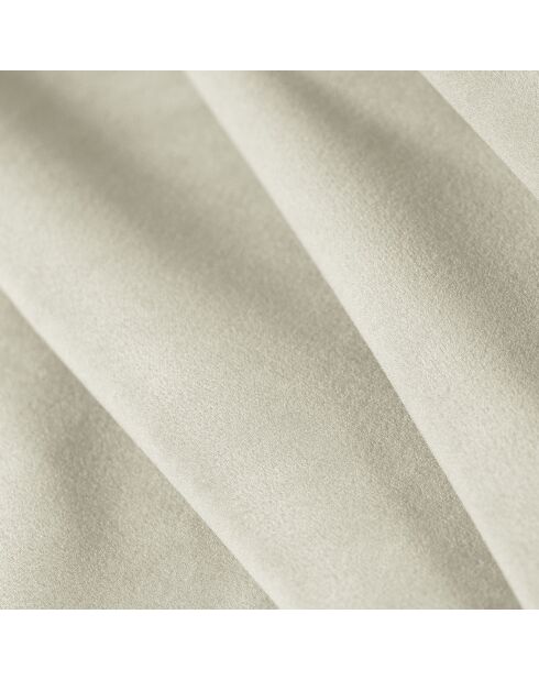 Canapé panoramique velvet bali 7 places beige clair - 383x185x75 cm