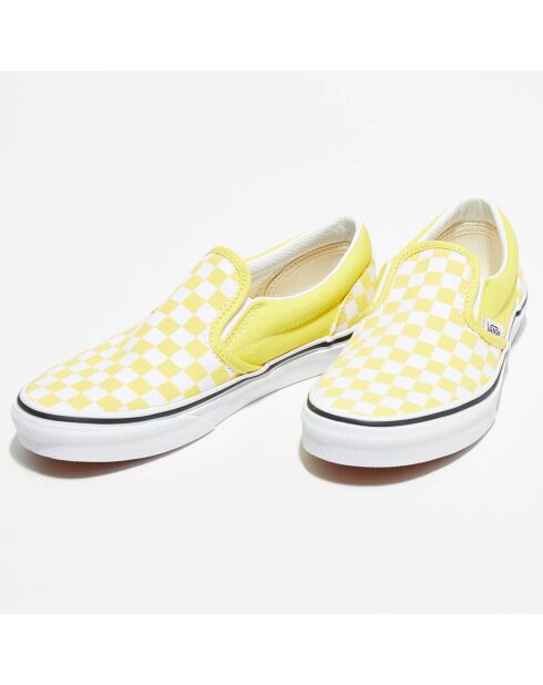 Slip-On Classic Checkerboard  jaune/blanc