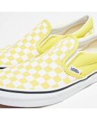 Slip-On Classic Checkerboard  jaune/blanc