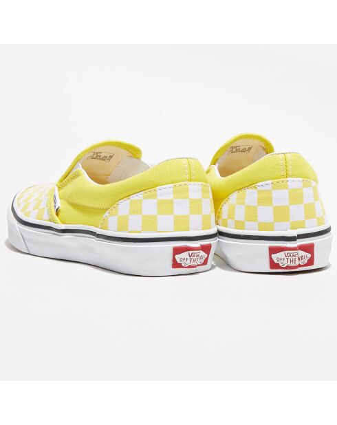 Slip-On Classic Checkerboard  jaune/blanc
