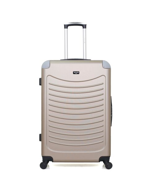 3 Valises 4 roues simples 55/65/75 cm Congo beiges