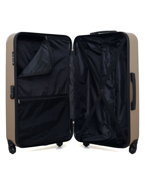 Valigia Long Stay 4 ruote singole 75 cm Congo beige