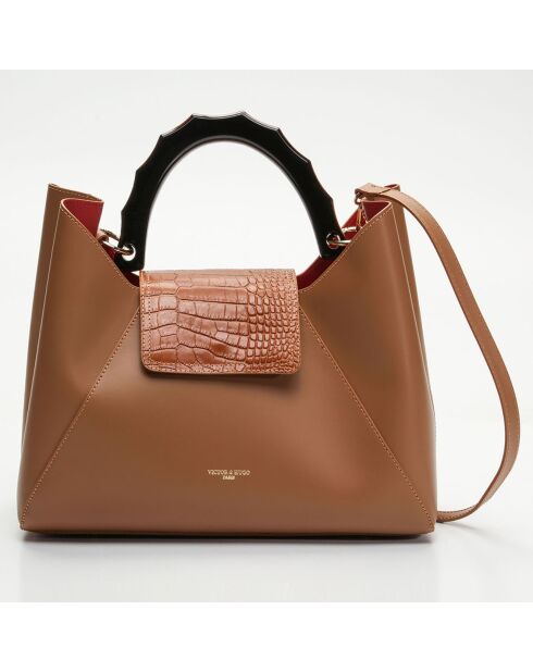 Ana Handtasche aus Kamelleder - 35x27x13,5 cm