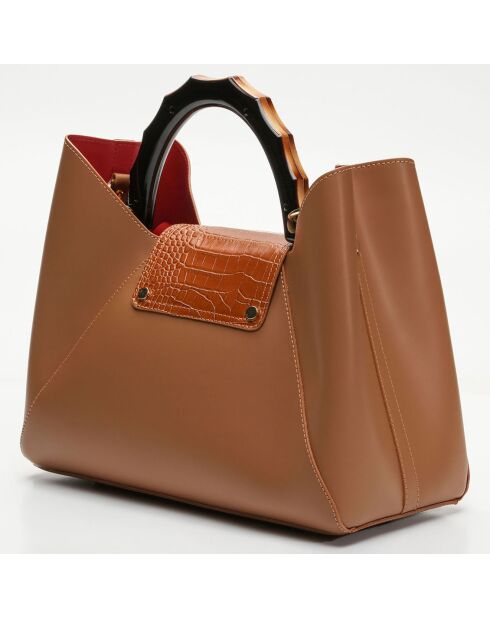 Ana Handtasche aus Kamelleder - 35x27x13,5 cm