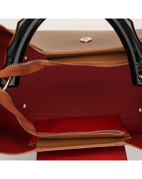 Ana Handtasche aus Kamelleder - 35x27x13,5 cm