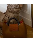 Ana Handtasche aus Kamelleder - 35x27x13,5 cm