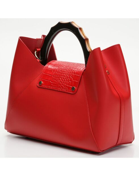 Borsa Ana in pelle rossa - 35x27x13,5 cm