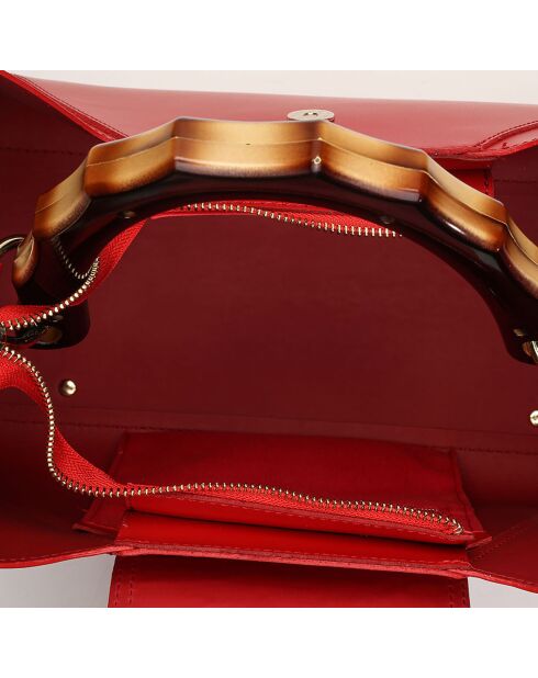Borsa Ana in pelle rossa - 35x27x13,5 cm