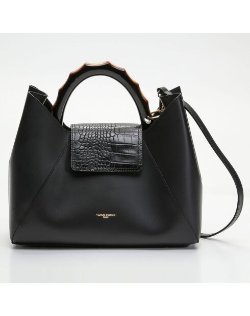 Ana Black Lederhandtasche - 35x27x13,5 cm
