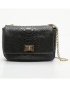 Borsa a tracolla Kiera in pelle nera - 21x15x7 cm