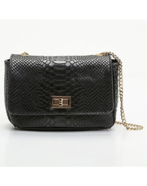 Borsa a tracolla Kiera in pelle nera - 21x15x7 cm