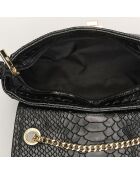 Borsa a tracolla Kiera in pelle nera - 21x15x7 cm