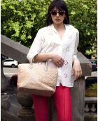 Madison Handtasche aus Kamelleder - 38,5 x 27,5 x 15,5 cm