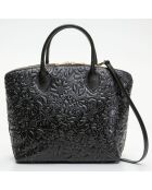 Madison schwarze Lederhandtasche - 38,5 x 27,5 x 15,5 cm