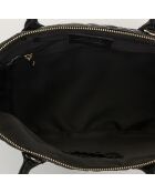 Madison schwarze Lederhandtasche - 38,5 x 27,5 x 15,5 cm