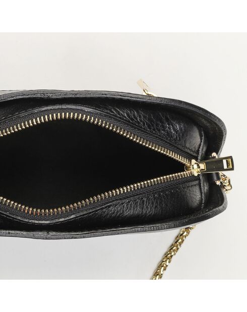 Borsa a tracolla Nora in pelle nera - 26x11x7 cm