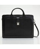 Sac à main en Cuir Willo noir - 39x29x9 cm