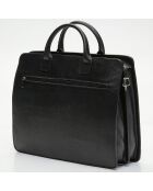 Sac à main en Cuir Willo noir - 39x29x9 cm