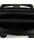 Sac à main en Cuir Willo noir - 39x29x9 cm