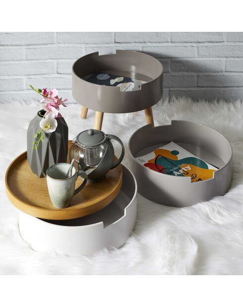 6 Mugs Au grès du temps gris - 30 cl