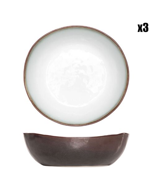 3 Coupelles Plato - D.20.5xH.6.5 cm