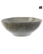 6 Bols Au grès du temps gris - 80 cl