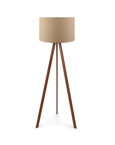 Lampadaire Ayd beige/marron - D.38x140 cm