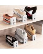 Range-chaussures réglable Sholzzer 6 places - 10x17x26 cm