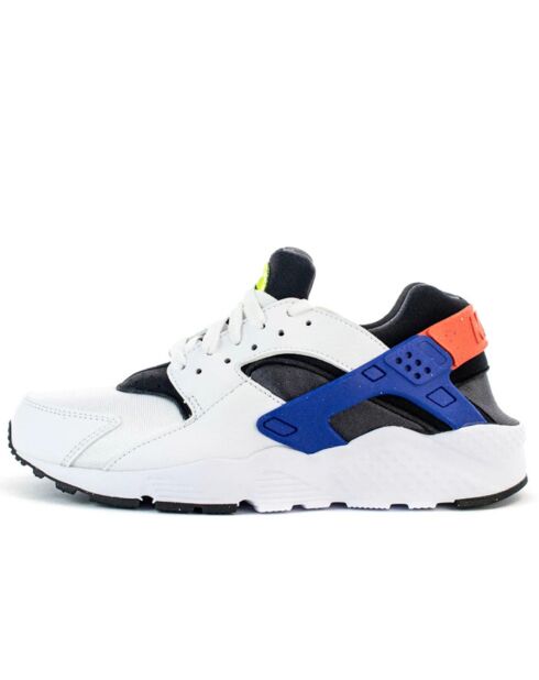 Baskets Huarache Run blanc/bleu/noir