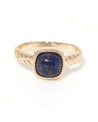 Bague Pamela Lapis en laiton doré