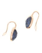 Boucles d'oreilles Lisa Lapis en laiton doré