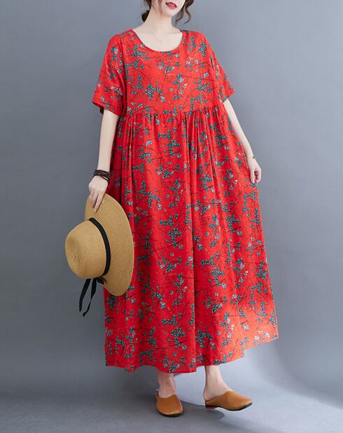 Robe Delilah rouge/multicolore